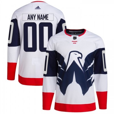 Washington Capitals Men's adidas 2023 NHL Stadium Series Primegreen Authentic Custom Jersey White